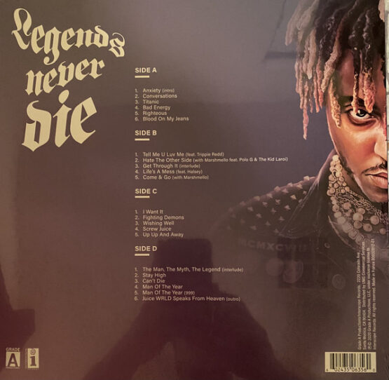 Juice WRLD – legends Never die (Limited edition, lilla) (vinyl) - URBANDO